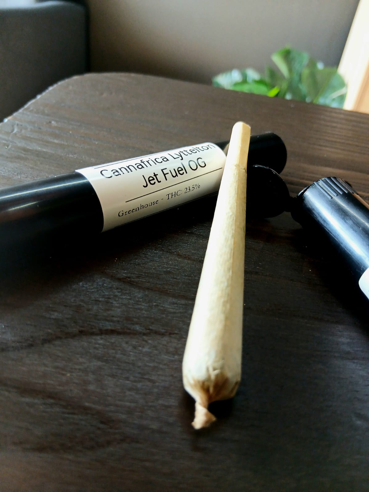 Cannafrica Lyttelton Jet Fuel OG greenhouse pre-roll