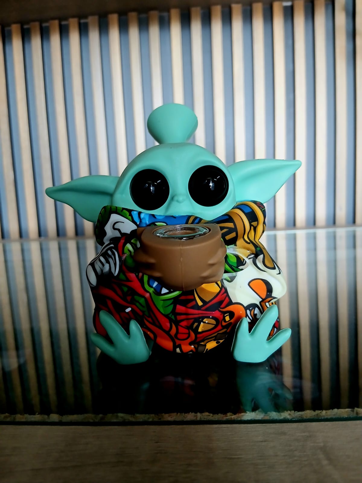 Novelty character silicone pipe on the store shelf